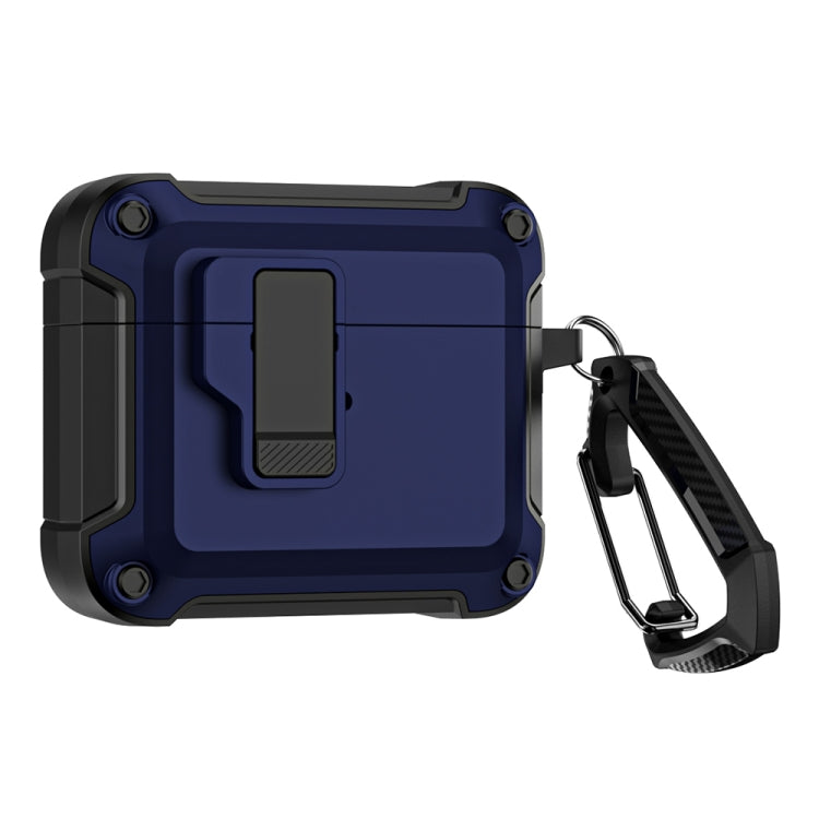 TPU + PC Wireless Bluetooth Earphone Protective Case with Switch Lock & Hook, For AirPods 3