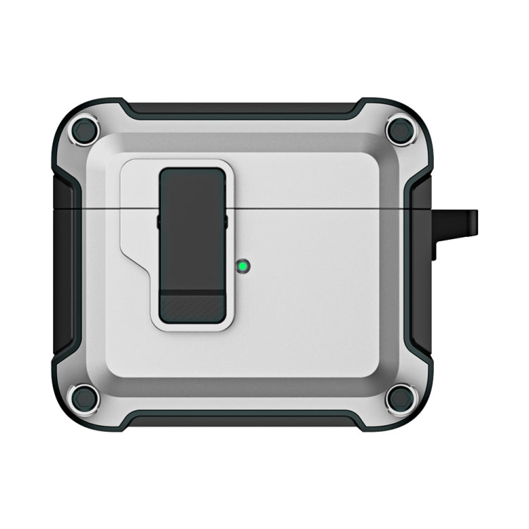TPU + PC Wireless Bluetooth Earphone Protective Case with Switch Lock & Hook, For AirPods 3