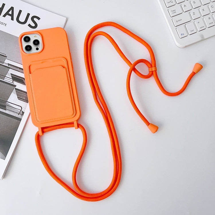 Crossbody Lanyard Elastic Silicone Card Holder Phone Case, For iPhone 15 Pro