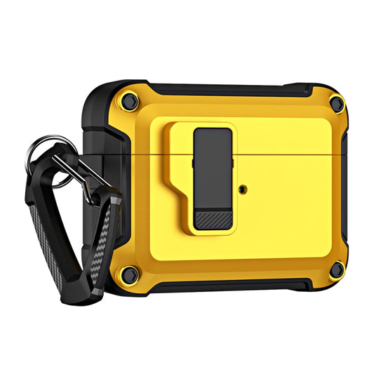 TPU + PC Wireless Bluetooth Earphone Protective Case with Switch Lock & Hook, For AirPods Pro 2