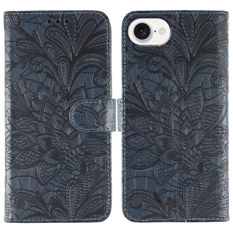 Lace Flower Embossing Flip Leather Phone Case, For iPhone 17 Pro Max, For iPhone 17 Pro, For iPhone 17, For iPhone Air