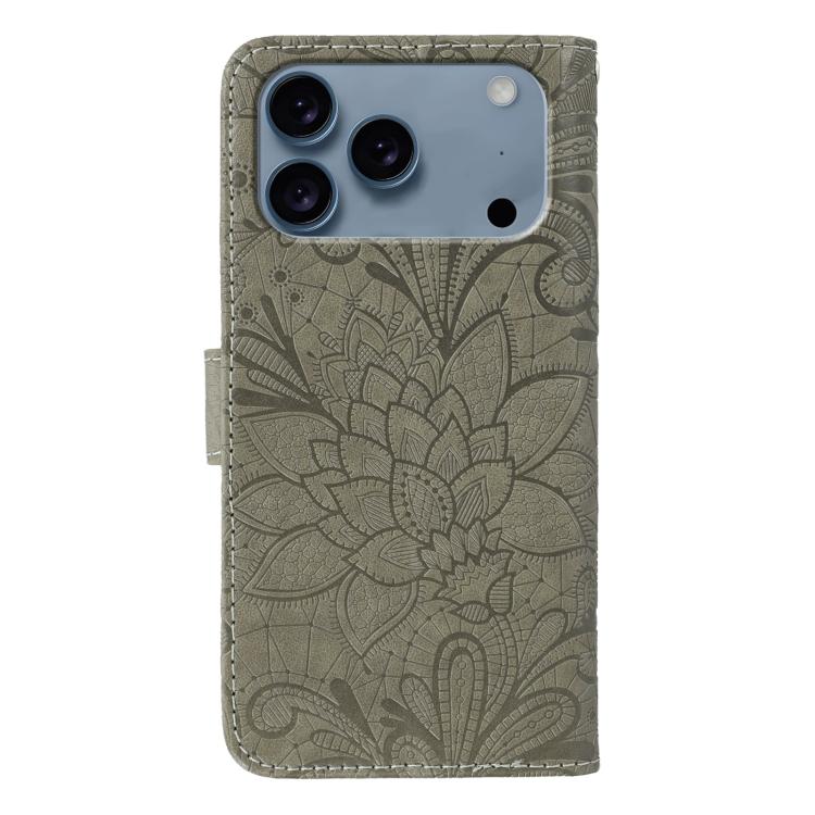 Lace Flower Embossing Flip Leather Phone Case, For iPhone 17 Pro Max, For iPhone 17 Pro, For iPhone 17, For iPhone Air