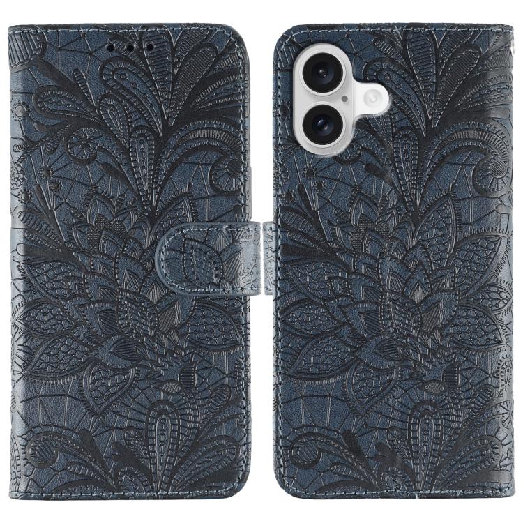 Lace Flower Embossing Flip Leather Phone Case, For iPhone 17 Pro Max, For iPhone 17 Pro, For iPhone 17, For iPhone Air
