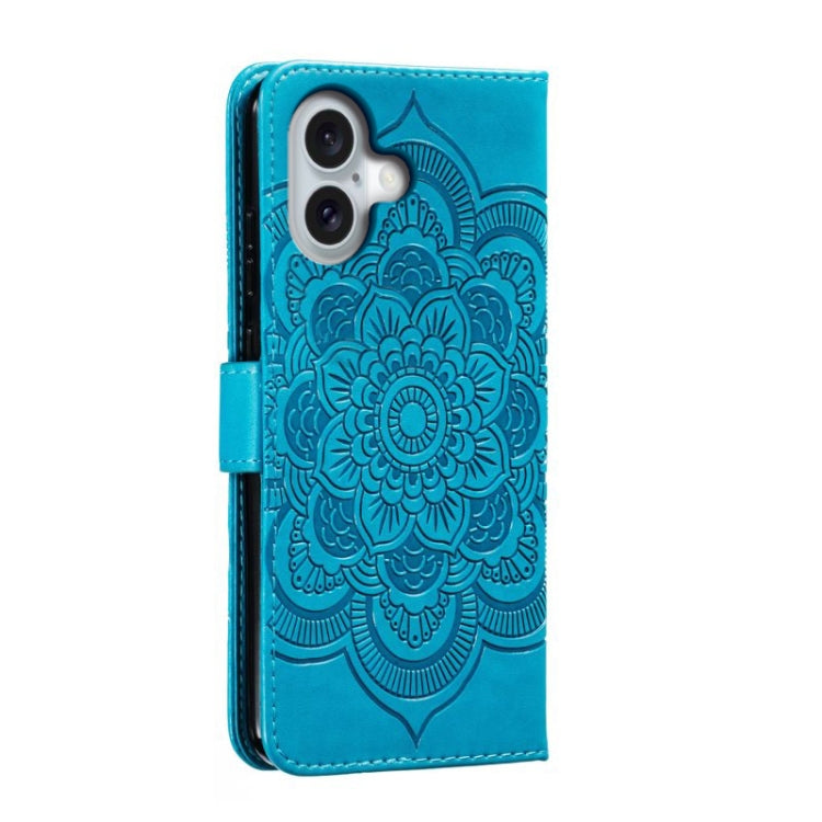 Mandala Embossing Pattern Horizontal Flip Leather Phone Case, For iPhone 16, For iPhone 15 Pro Max, For iPhone 15 Pro