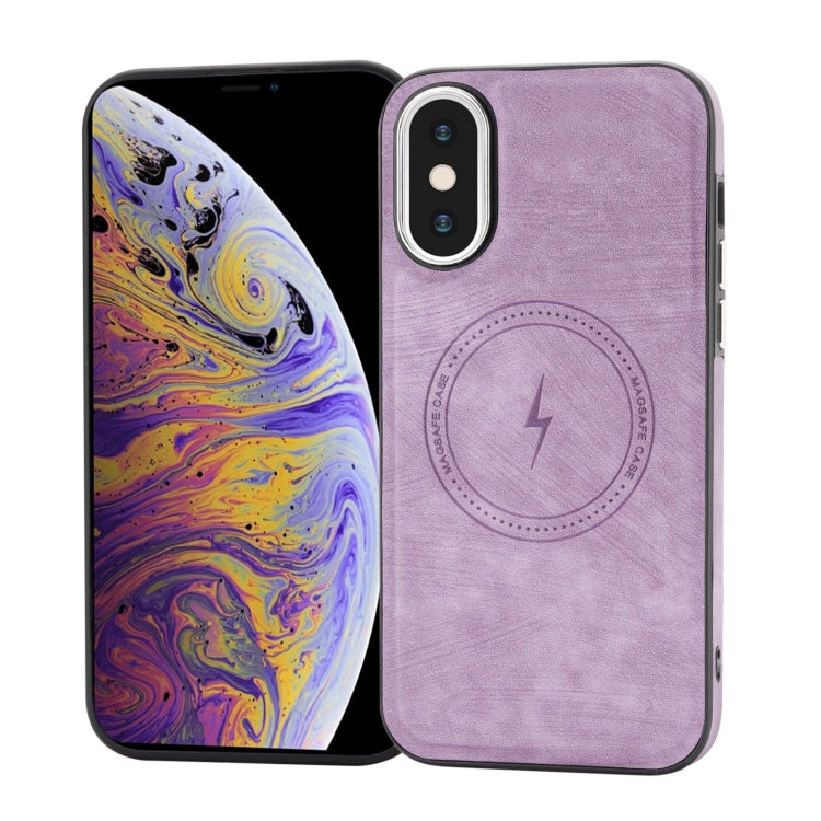 Side PU Hybrid TPU Magsafe Phone Case, For iPhone 11, For iPhone 11 Pro, For iPhone XR, For iPhone XS Max