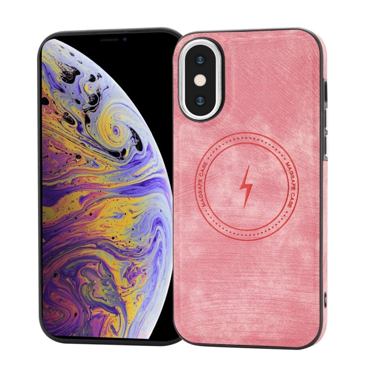 Side PU Hybrid TPU Magsafe Phone Case, For iPhone 11, For iPhone 11 Pro, For iPhone XR, For iPhone XS Max