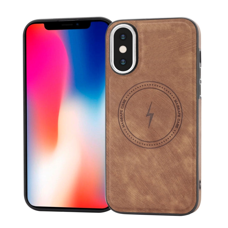 Side PU Hybrid TPU Magsafe Phone Case, For iPhone XS /X, For iPhone 8 Plus / 7 Plus