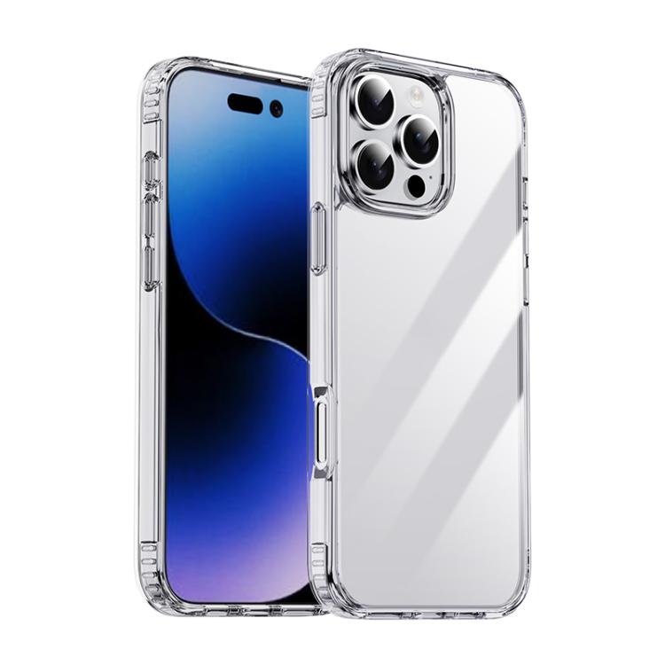 iPAKY XJ Series Transparent PC+TPU Phone Case, For iPhone 16 Pro Max, For iPhone 16 Pro, For iPhone 16 Plus, For iPhone 16, For iPhone 15 Pro Max, For iPhone 15 Pro, For iPhone 15 Plus, For iPhone 15