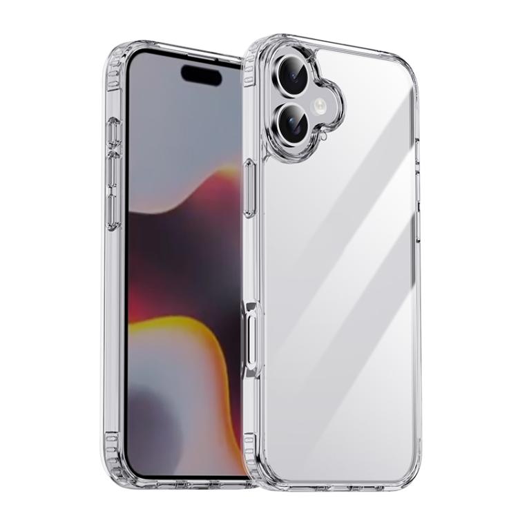 iPAKY XJ Series Transparent PC+TPU Phone Case, For iPhone 16 Pro Max, For iPhone 16 Pro, For iPhone 16 Plus, For iPhone 16, For iPhone 15 Pro Max, For iPhone 15 Pro, For iPhone 15 Plus, For iPhone 15