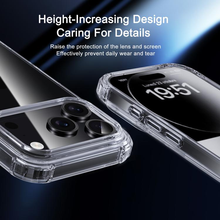iPAKY XJ Series Transparent PC+TPU Phone Case, For iPhone 16 Pro Max, For iPhone 16 Pro, For iPhone 16 Plus, For iPhone 16, For iPhone 15 Pro Max, For iPhone 15 Pro, For iPhone 15 Plus, For iPhone 15