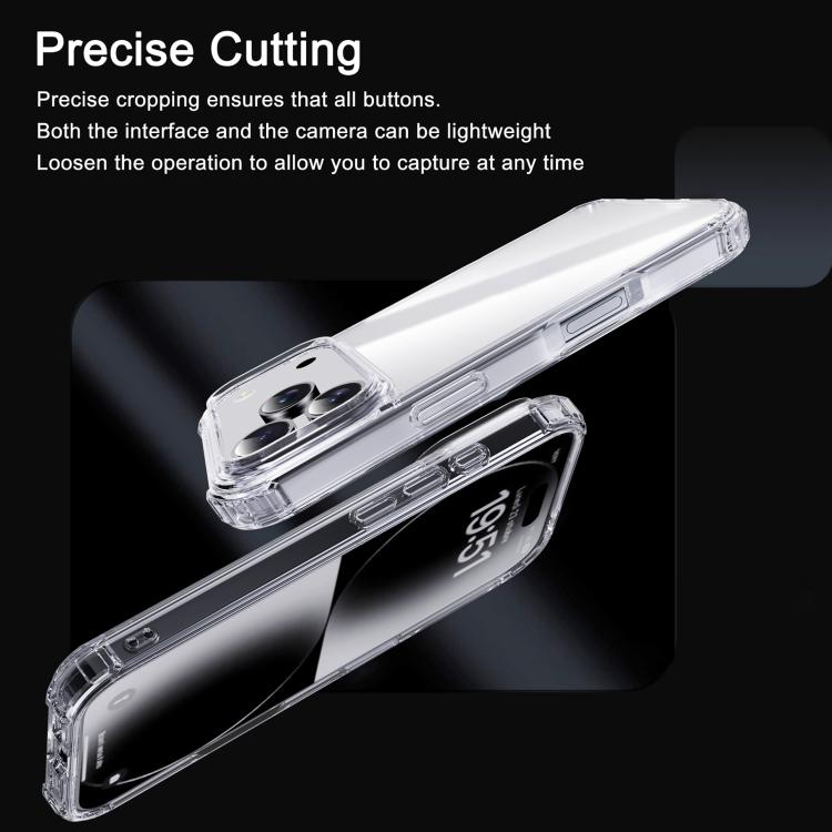 iPAKY XJ Series Transparent PC+TPU Phone Case, For iPhone 16 Pro Max, For iPhone 16 Pro, For iPhone 16 Plus, For iPhone 16, For iPhone 15 Pro Max, For iPhone 15 Pro, For iPhone 15 Plus, For iPhone 15