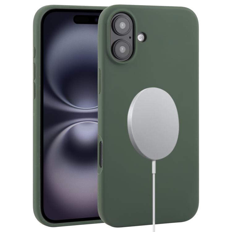 Liquid Silicone Full Coverage MagSafe Phone Case, For iPhone 16 Pro