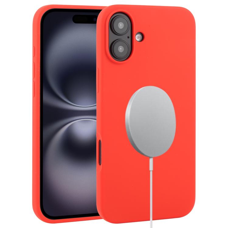 Liquid Silicone Full Coverage MagSafe Phone Case, For iPhone 16 Pro