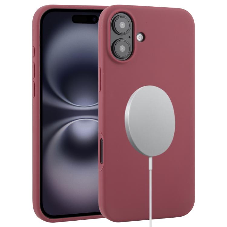 Liquid Silicone Full Coverage MagSafe Phone Case, For iPhone 16 Pro