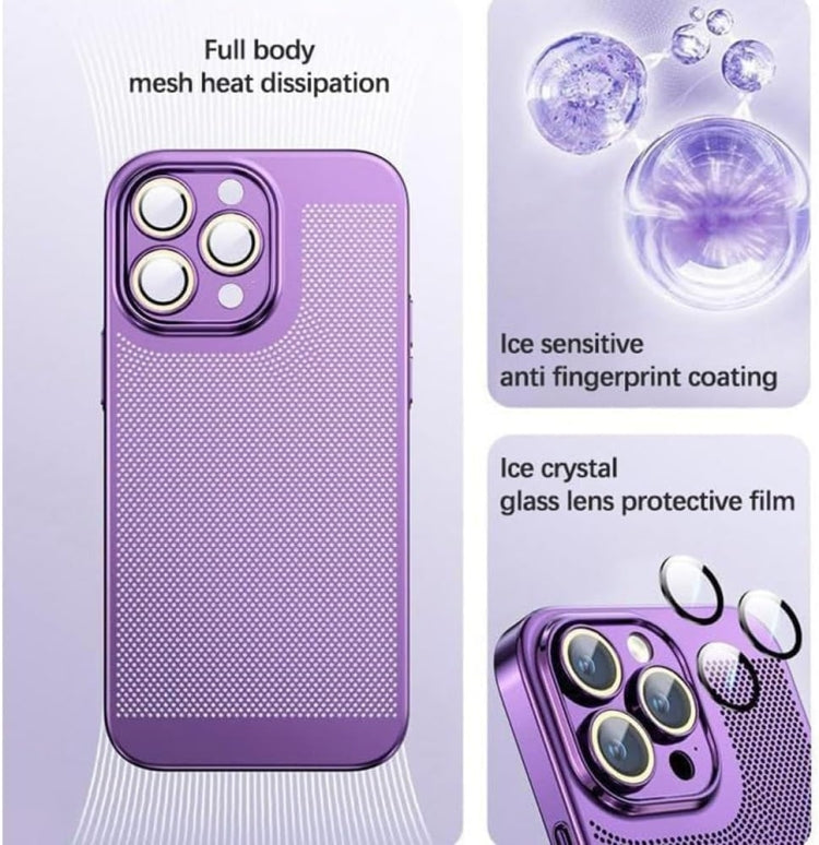 Fine Mesh Cooling Phone Case, For iPhone 15 Pro Max, For iPhone 15 Pro, For iPhone 15 Plus, For iPhone 15
