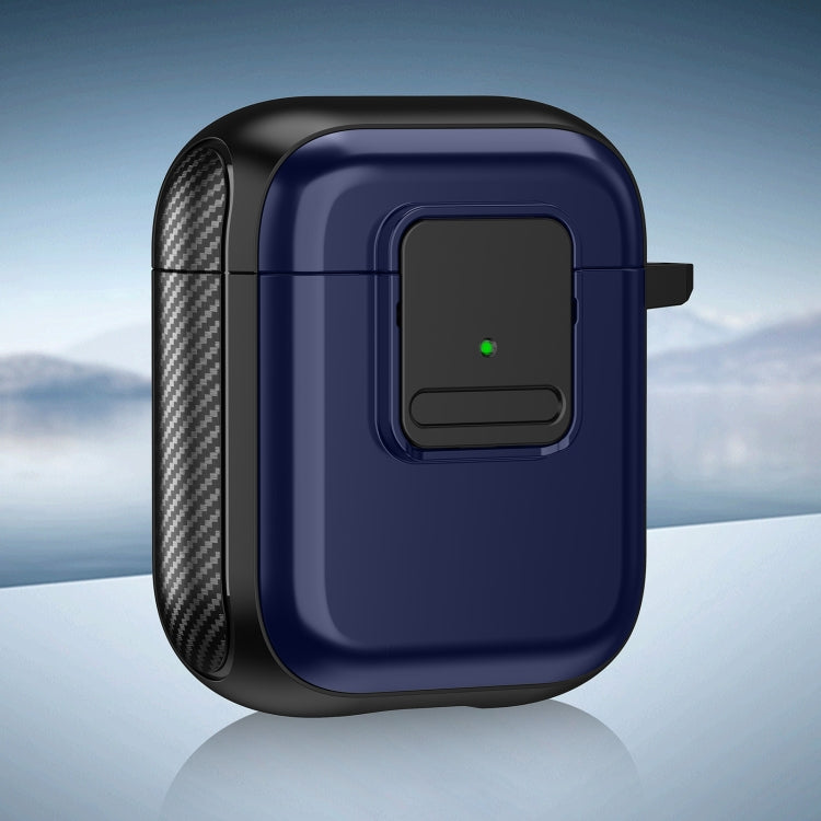 TPU + PC Wireless Earphones Case with Magnetic Switch, For AirPods 2 / 1