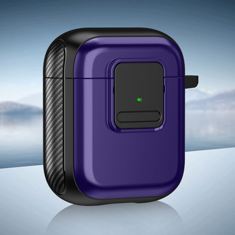 TPU + PC Wireless Earphones Case with Magnetic Switch, For AirPods 2 / 1