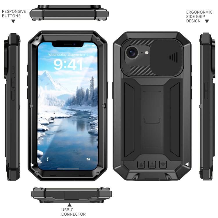 R-JUST Sliding Camera IP54 Life Waterproof Holder Phone Case