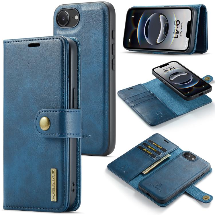 DG.MING Crazy Horse Texture Detachable Magnetic Leather Phone Case, For iPhone 16e, For iPhone 16 Pro Max, For iPhone 16 Pro, For iPhone 16 Plus