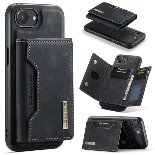 DG.MING M2 Series 3-Fold Card Bag Wallet Leather Phone Case, For iPhone 17 Pro Max, For iPhone 17 Pro, For iPhone 17, For iPhone Air