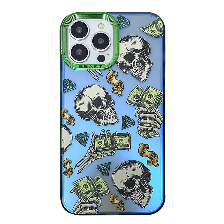 Aurora Series Painted Pattern Phone Case, For iPhone 14, For iPhone 15 Pro Max, For iPhone 15 Pro, For iPhone 14 Pro