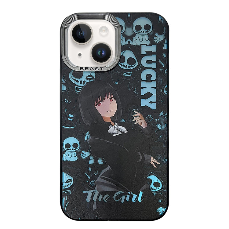 Aurora Series Painted Pattern Phone Case, For iPhone 14, For iPhone 15 Pro Max, For iPhone 15 Pro, For iPhone 14 Pro