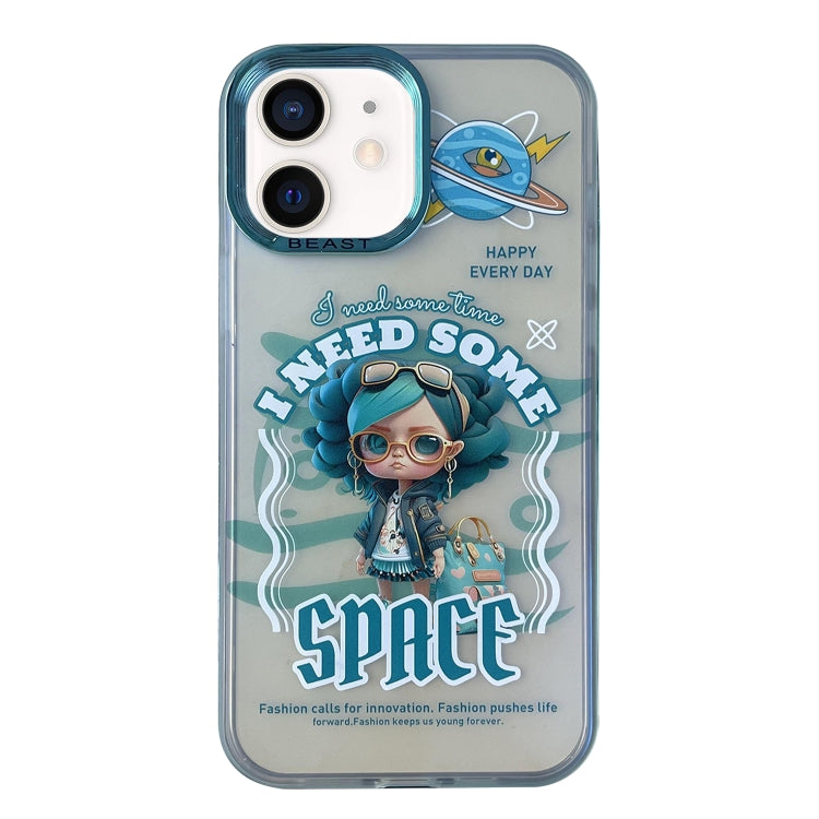 Aurora Series Painted Pattern Phone Case, For iPhone 11