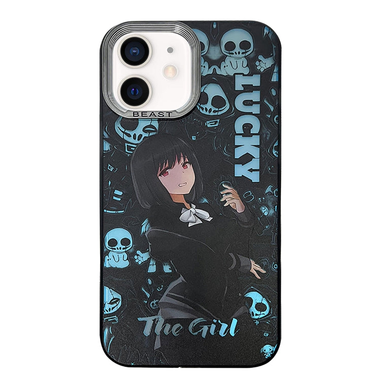 Aurora Series Painted Pattern Phone Case, For iPhone 11