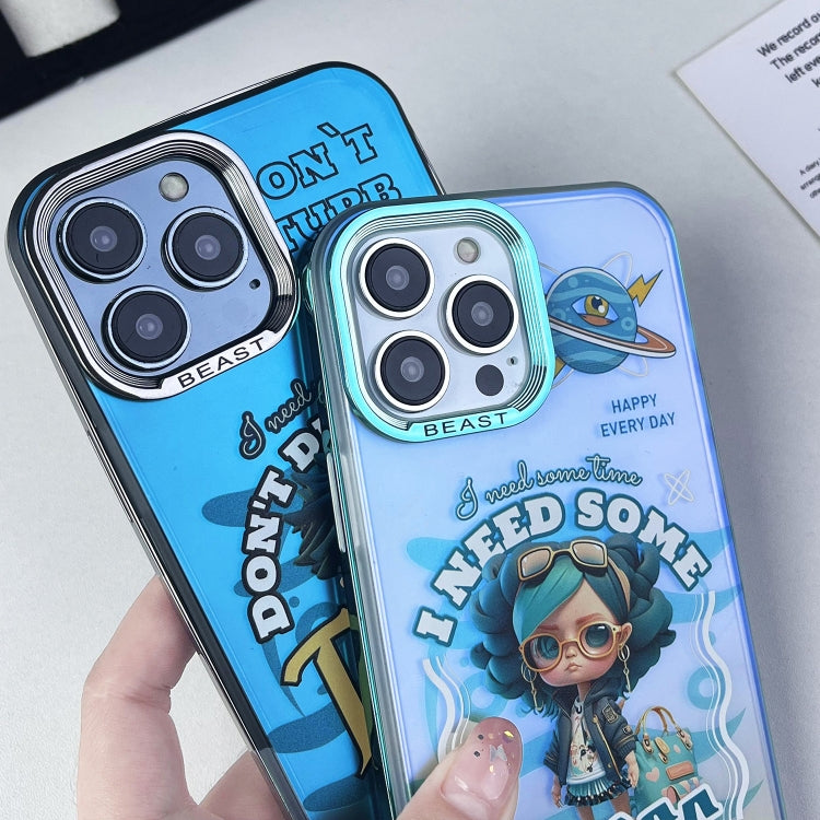 Aurora Series Painted Pattern Phone Case, For iPhone 14, For iPhone 15 Pro Max, For iPhone 15 Pro, For iPhone 14 Pro