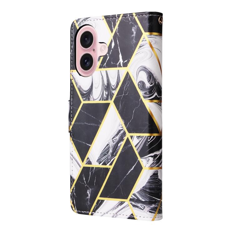Marble Bronzing Stitching Leather Phone Case, For iPhone 17e / 16e, For iPhone 17 Pro Max, For iPhone 17 Pro, For iPhone 17, For iPhone Air, For iPhone 16 Pro Max