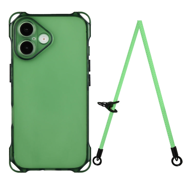 Four-corner Shockproof TPU Phone Case with Lanyard