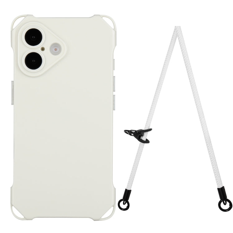 Four-corner Shockproof TPU Phone Case with Lanyard
