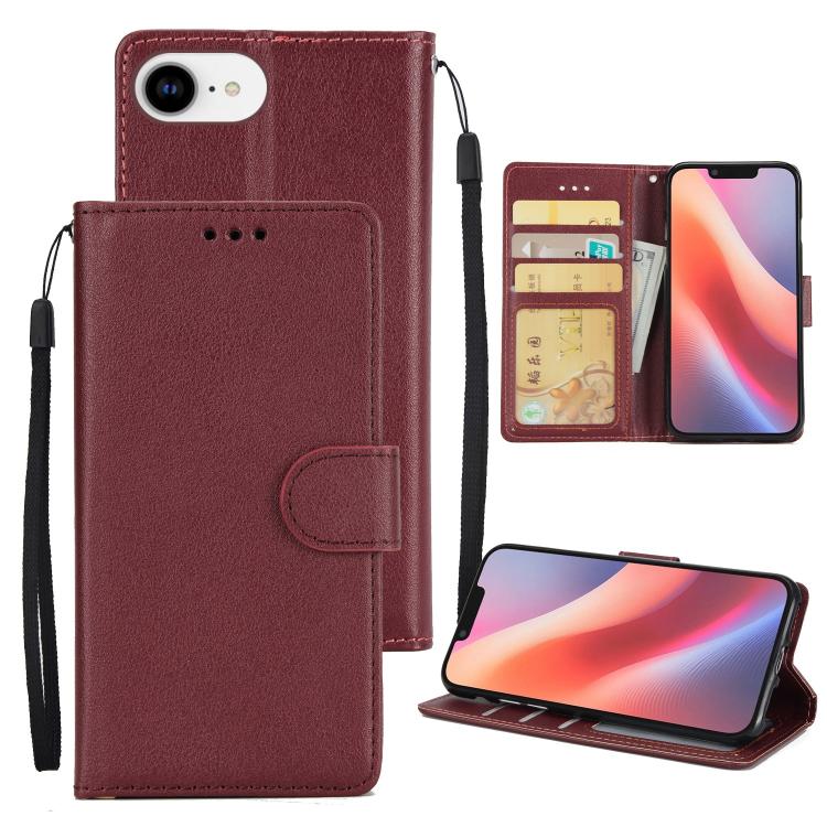 3-Card Slots Multifunctional Leather Phone Case, For iPhone 17 Pro Max, For iPhone 17 Pro, For iPhone 17, For iPhone 17 Air