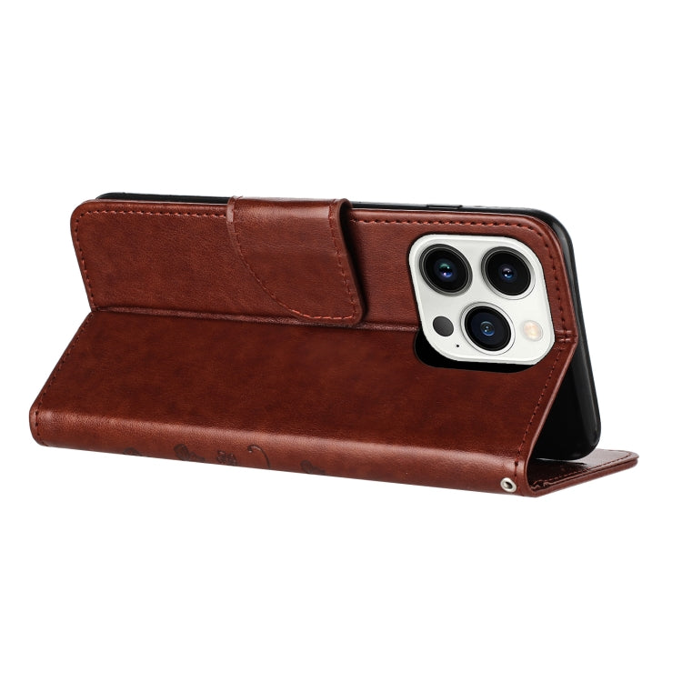 Butterfly Flower Pattern Flip Leather Phone Case, For iPhone 15 Pro Max, For iPhone 15 Pro, For iPhone 15 Plus