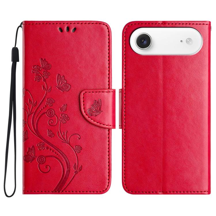 Butterfly Flower Pattern Flip Leather Phone Case, For iPhone 16 Plus, For iPhone 16, For iPhone 15 Pro Max