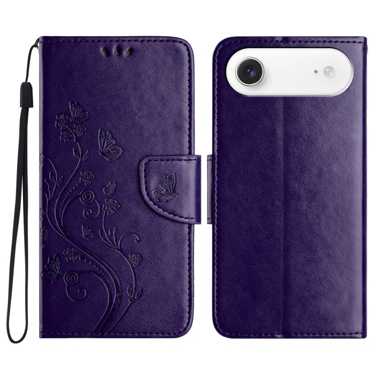 Butterfly Flower Pattern Flip Leather Phone Case, For iPhone 16 Plus, For iPhone 16, For iPhone 15 Pro Max
