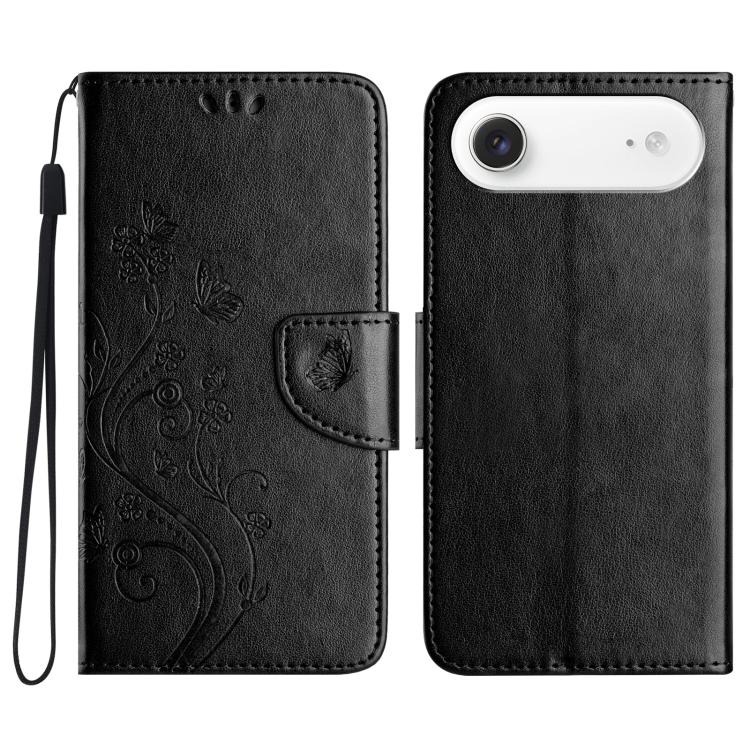 Butterfly Flower Pattern Flip Leather Phone Case, For iPhone 16 Plus, For iPhone 16, For iPhone 15 Pro Max