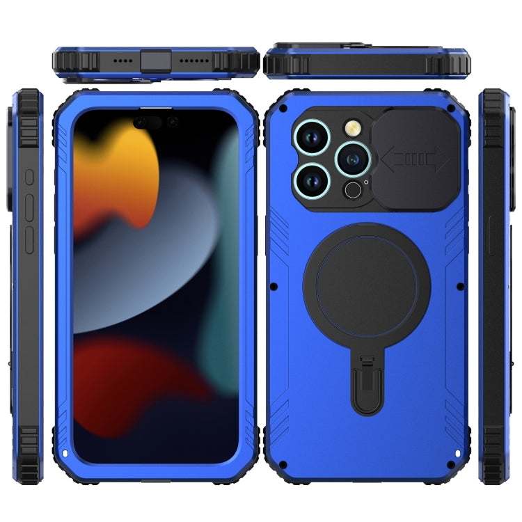 Camera Shield MagSafe Holder Life Waterproof Phone Case, For iPhone 15 Pro Max, For iPhone 15 Pro, For iPhone 15