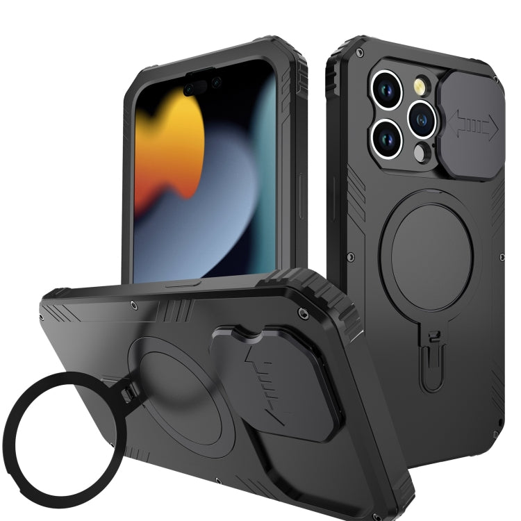 Camera Shield MagSafe Holder Life Waterproof Phone Case, For iPhone 15 Pro Max, For iPhone 15 Pro, For iPhone 15