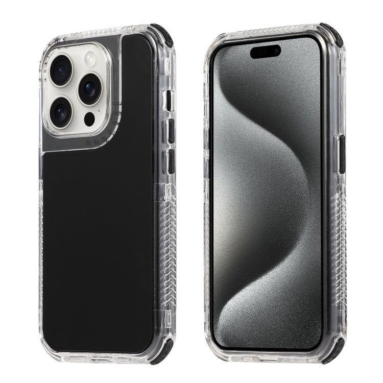Dreamland 3 in 1 Solid Color Transparent Frame PC + TPU Phone Case, For iPhone 16, For iPhone 15 Pro Max, For iPhone 15 Pro