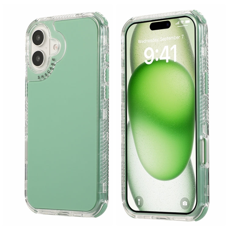 Dreamland 3 in 1 Solid Color Transparent Frame PC + TPU Phone Case, For iPhone 16 Pro Max, For iPhone 16 Pro, For iPhone 16 Plus