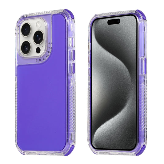 Dreamland 3 in 1 Clear Color Transparent Frame PC + TPU Phone Case, For iPhone 16 Pro Max, For iPhone 16 Pro, For iPhone 16 Plus, For iPhone 16