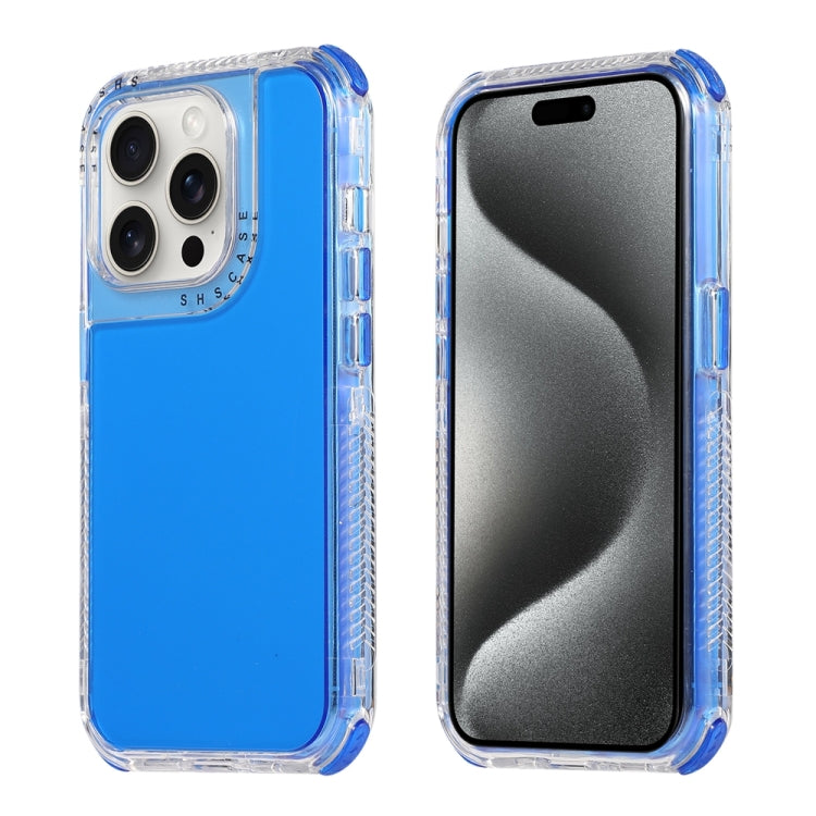 Dreamland 3 in 1 Clear Color Transparent Frame PC + TPU Phone Case, For iPhone 16 Pro Max, For iPhone 16 Pro, For iPhone 16 Plus, For iPhone 16