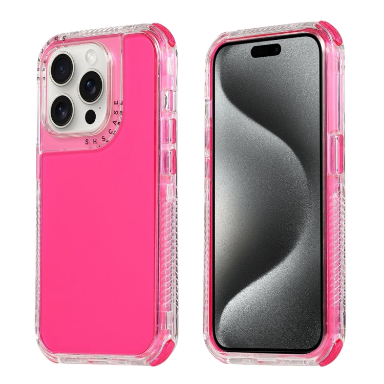 Dreamland 3 in 1 Clear Color Transparent Frame PC + TPU Phone Case, For iPhone 16 Pro Max, For iPhone 16 Pro, For iPhone 16 Plus, For iPhone 16