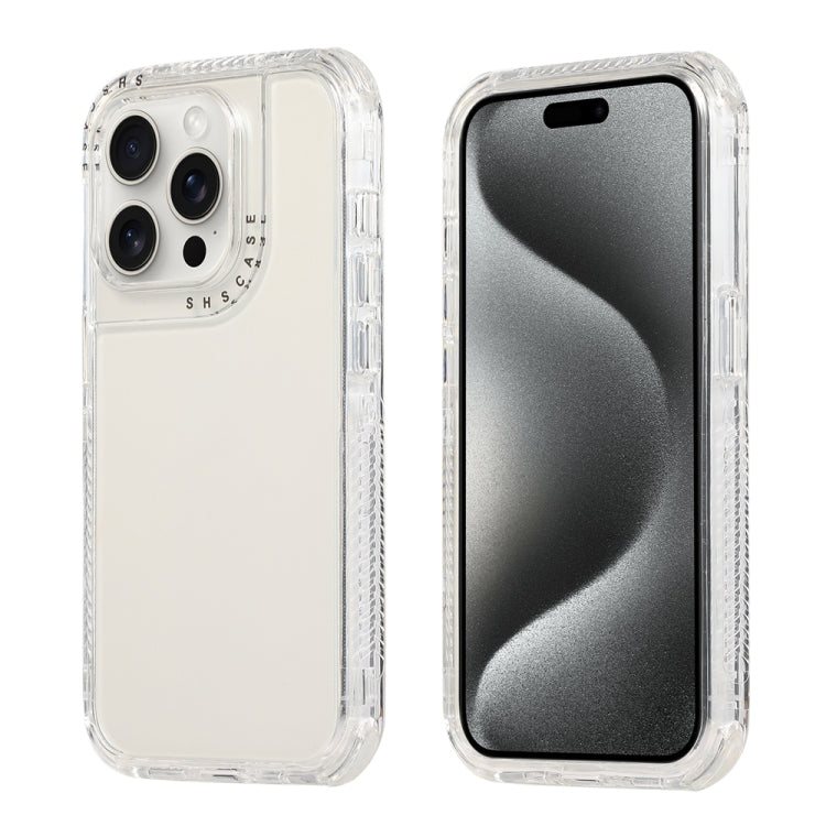 Dreamland 3 in 1 Clear Color Transparent Frame PC + TPU Phone Case, For iPhone 16 Pro Max, For iPhone 16 Pro, For iPhone 16 Plus, For iPhone 16