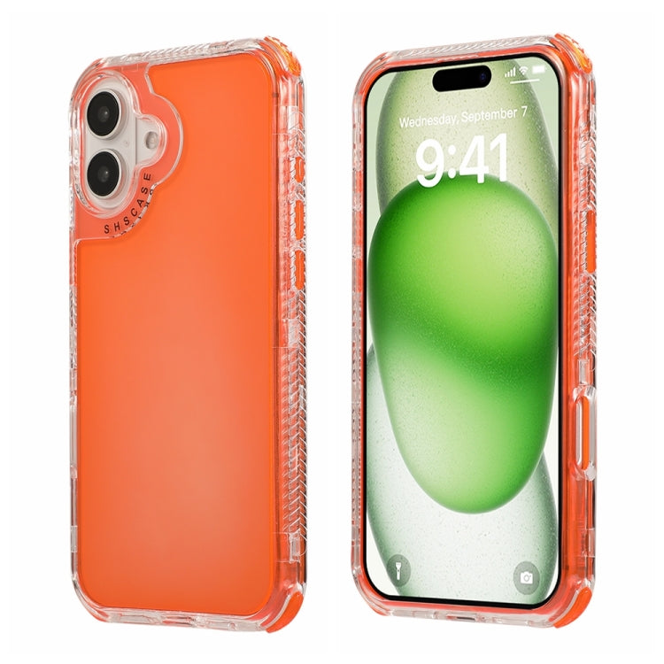 Dreamland 3 in 1 Clear Color Transparent Frame PC + TPU Phone Case, For iPhone 16 Pro Max, For iPhone 16 Pro, For iPhone 16 Plus, For iPhone 16