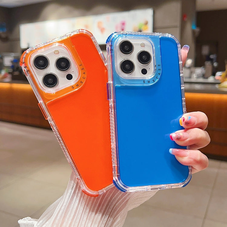 Dreamland 3 in 1 Clear Color Transparent Frame PC + TPU Phone Case, For iPhone 16 Pro Max, For iPhone 16 Pro, For iPhone 16 Plus, For iPhone 16