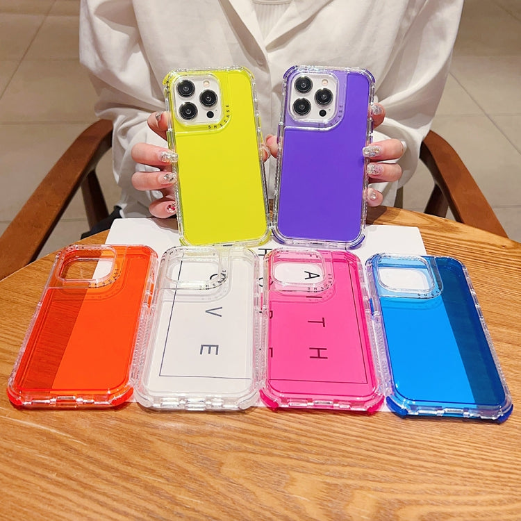 Dreamland 3 in 1 Clear Color Transparent Frame PC + TPU Phone Case, For iPhone 16 Pro Max, For iPhone 16 Pro, For iPhone 16 Plus, For iPhone 16