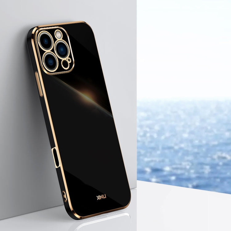 XINLI Straight Edge 6D Electroplate TPU Phone Case, For iPhone Air, For iPhone 16 Pro Max, For iPhone 16 Pro
