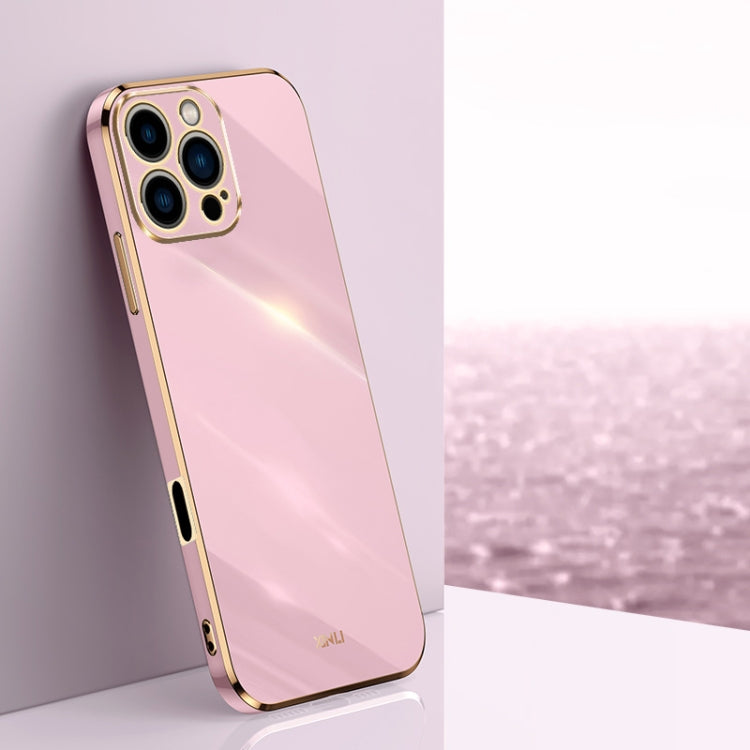 XINLI Straight Edge 6D Electroplate TPU Phone Case, For iPhone Air, For iPhone 16 Pro Max, For iPhone 16 Pro